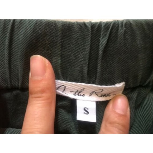 Mint Anthropologie On the Road Tencel Jogger Pants Straight Leg Evergreen sz S - Picture 5 of 6